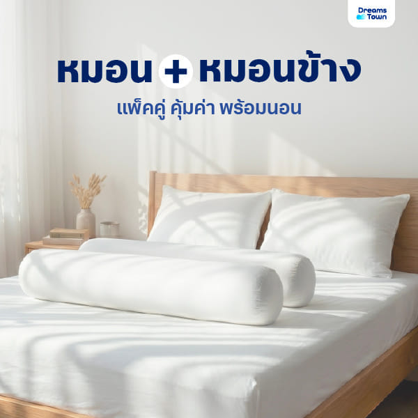 เซ็ตหมอน+หมอนข้างโพลีเอสเตอร์ DREAMSTOWN_9